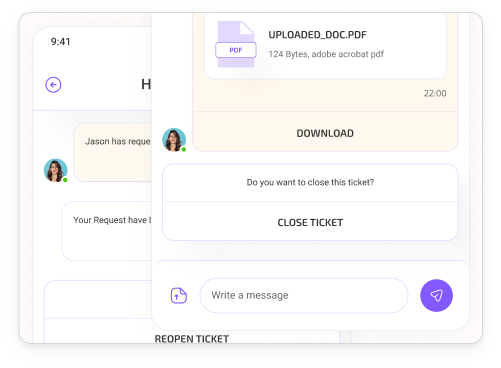 Enable customers to close their own tickets